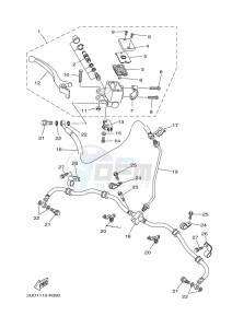 YFM700FWAD GRIZZLY 700 EPS (BDE2) drawing FRONT MASTER CYLINDER