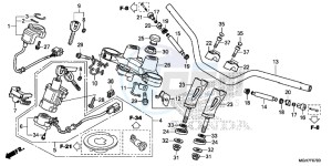 VFR1200XDLF CrossTourer - VFR1200X Dual Clutch 2ED - (2ED) drawing HANDLE PIPE/ TOP BRIDGE