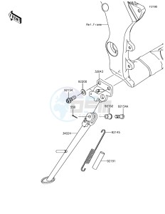 NINJA ZX-10R ZX1000SJFA XX (EU ME A(FRICA) drawing Stand(s)