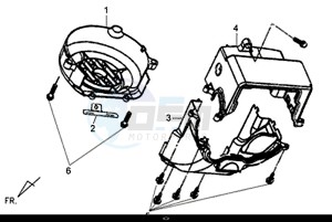 X'PRO 50 (45 Km/h) (AE05W9-EU) (E4) (L8-M1) drawing SHROUD ASSY