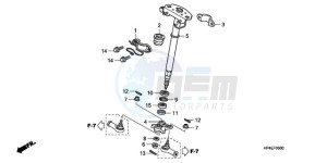 TRX420FE9 Australia - (U / 4WD) drawing STEERING SHAFT (STD)