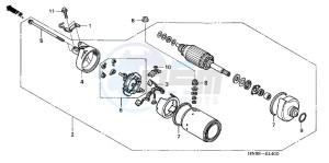 TRX680FAC drawing STARTING MOTOR