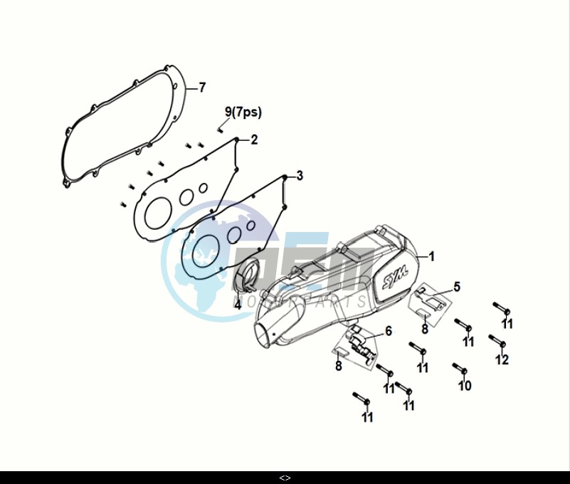 L. CRANK CASE COVER