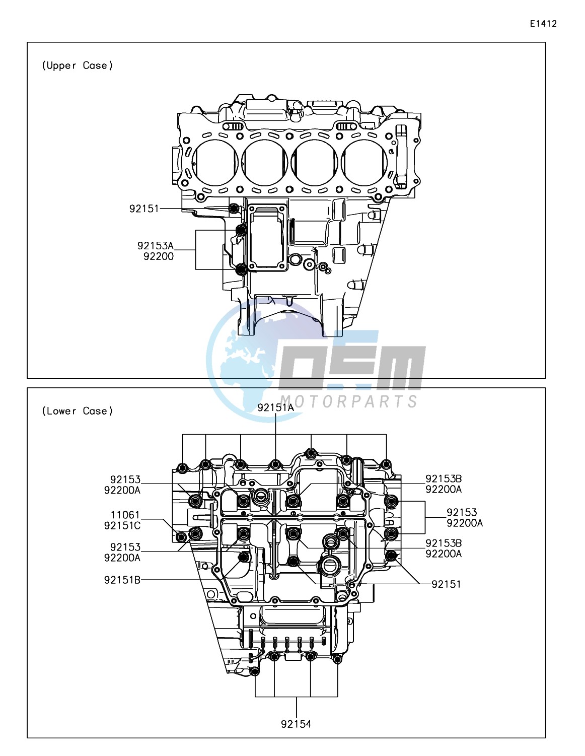 Crankcase Bolt Pattern