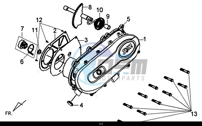 L. CRANK CASE COVER