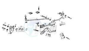 SENDA SM X-RACE - 50 CC VTHSR2A1A drawing REAR BRAKING SYSTEM