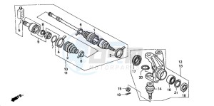 TRX350FE FOURTRAX 350 4X4ES drawing KNUCKLE (2)