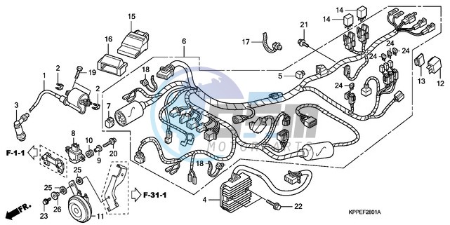 WIRE HARNESS (CBR125RW7/RW9/RWA)