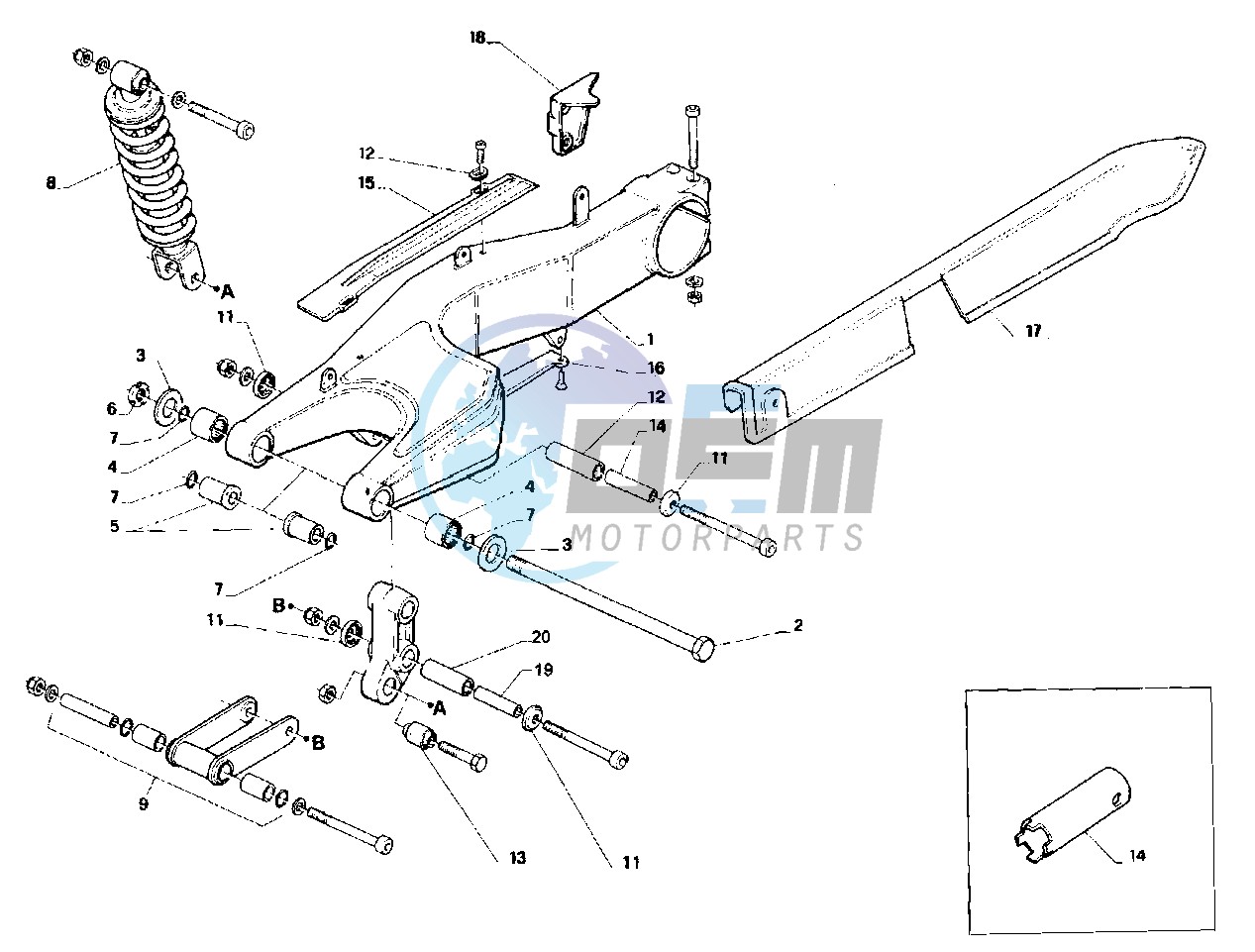 Rear swing arm