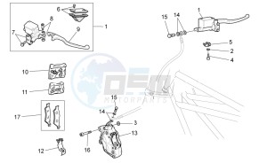 V7 II Special ABS 750 USA-CND drawing Front brake system