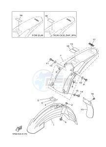 YZ125 (1SR8 1SR8) drawing FENDER