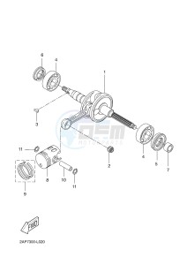 YN50 NEO'S (2APH 2APH 2APH) drawing CRANKSHAFT & PISTON