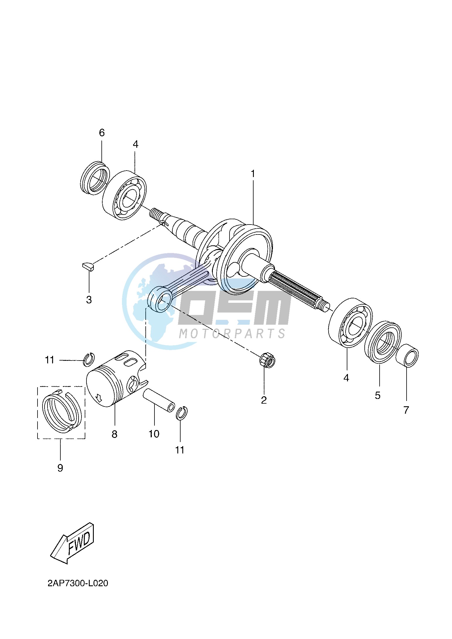 CRANKSHAFT & PISTON