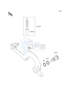 KX 125 M (M1) drawing BRAKE PEDAL