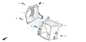 PK50SM drawing SHROUD/ FAN COVER