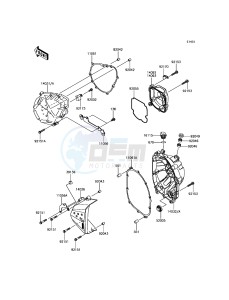 Z800 ABS ZR800BFF FR GB XX (EU ME A(FRICA) drawing Engine Cover(s)