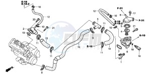 CBR600RR drawing THERMOSTAT