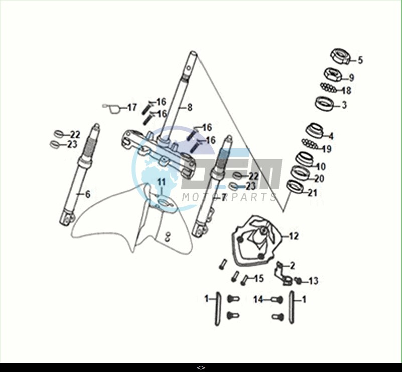 STEERING STEM FRONT CUSHION