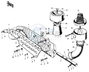 F5 [BIG HORN] 350 [BIG HORN] drawing AIR CLEANER_MUFFLER