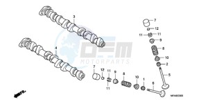 CBF1000A9 Europe Direct - (ED) drawing CAMSHAFT/VALVE