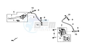 HD 300I ABS (L9) EU drawing REAR BRAKE CALIPER /  BRAKE LEVER