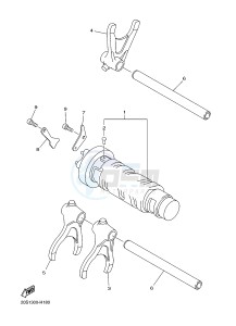 XJ6NA XJ6S 600 DIVERSION (S-TYPE) (36BH 36BJ) drawing SHIFT CAM & FORK