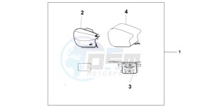 CBR600F4 drawing PILLION BAG