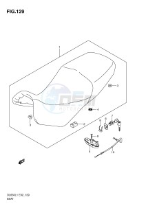 DL650 (E2) V-Strom drawing SEAT