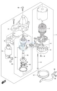 DF 175 drawing Starting Motor