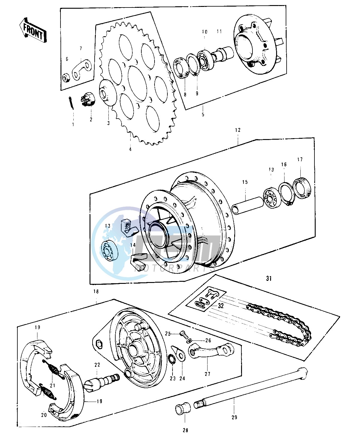 REAR HUB_BRAKE_CHAIN