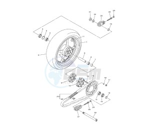 YZF R6 600 drawing REAR WHEEL