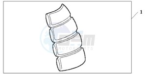 CB600F39 Spain - (SP / ST 25K) drawing TANK PAD 2