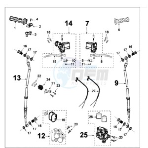 TWEET 125 N drawing BRAKE SYSTEM