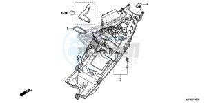 CB1000RE CB1000R E drawing REAR FENDER