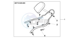 VT600CD2 drawing BACKREST KIT