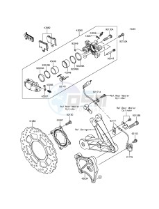 1400GTR ABS ZG1400EFF FR GB XX (EU ME A(FRICA) drawing Rear Brake