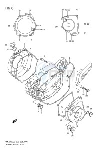 RM-Z450 (E3) drawing CRANKCASE COVER