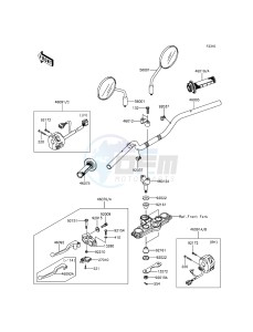 KLX125 KLX125CEF XX (EU ME A(FRICA) drawing Handlebar