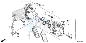 VT750SE Shadow E drawing FRONT BRAKE CALIPER (VT750S)