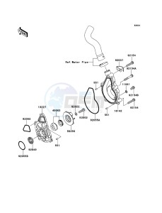 VERSYS_ABS KLE650DBF GB XX (EU ME A(FRICA) drawing Water Pump