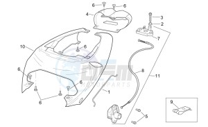 RSV 2 1000 drawing Rear body - Rear fairing