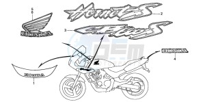 CB600F2 CB600S drawing MARK (CB600F22)