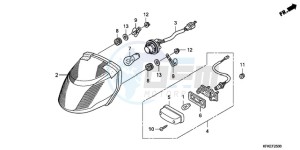 VTR2509 F / CMF LL drawing TAILLIGHT