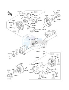 KAF 620 B [MULE 2520 TURF] (B1-B5) [MULE 2520 TURF] drawing REAR HUBS_BRAKES