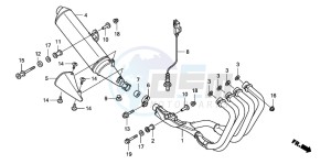 CBF600N drawing EXHAUST MUFFLER (CBF600S8/SA8/N8/NA8)