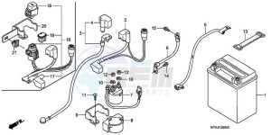 TRX500FPE9 Australia - (U / PS) drawing BATTERY