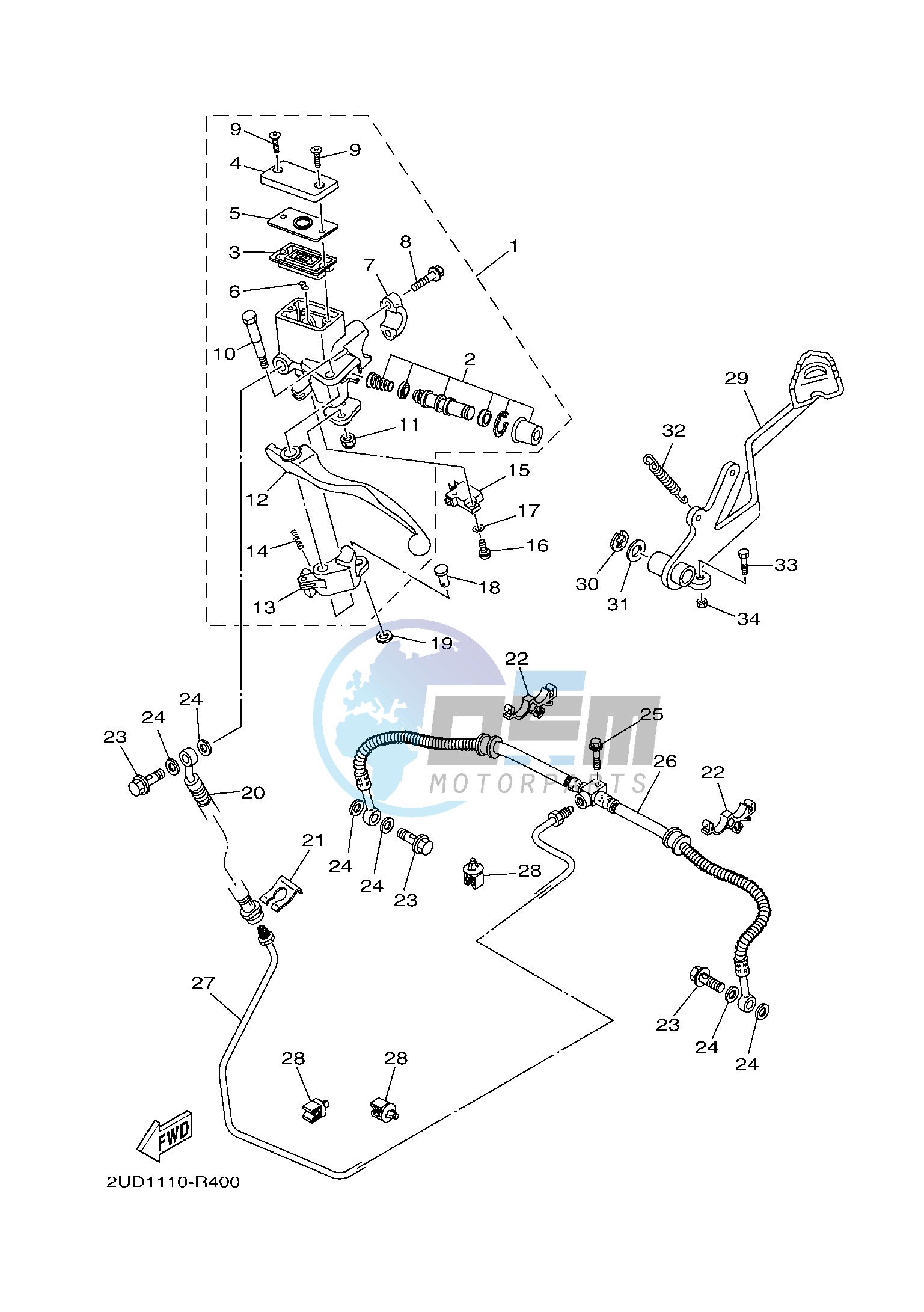 REAR MASTER CYLINDER