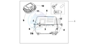 XL700V9 UK - (E / MKH SPC) drawing TOP BOX 45L