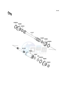 KVF650 4x4 KVF650D9F EU GB drawing Drive Shaft-Propeller