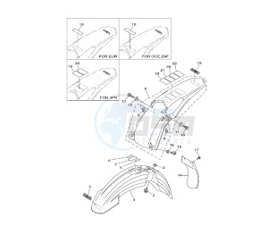 YZ LC 250 drawing FENDER